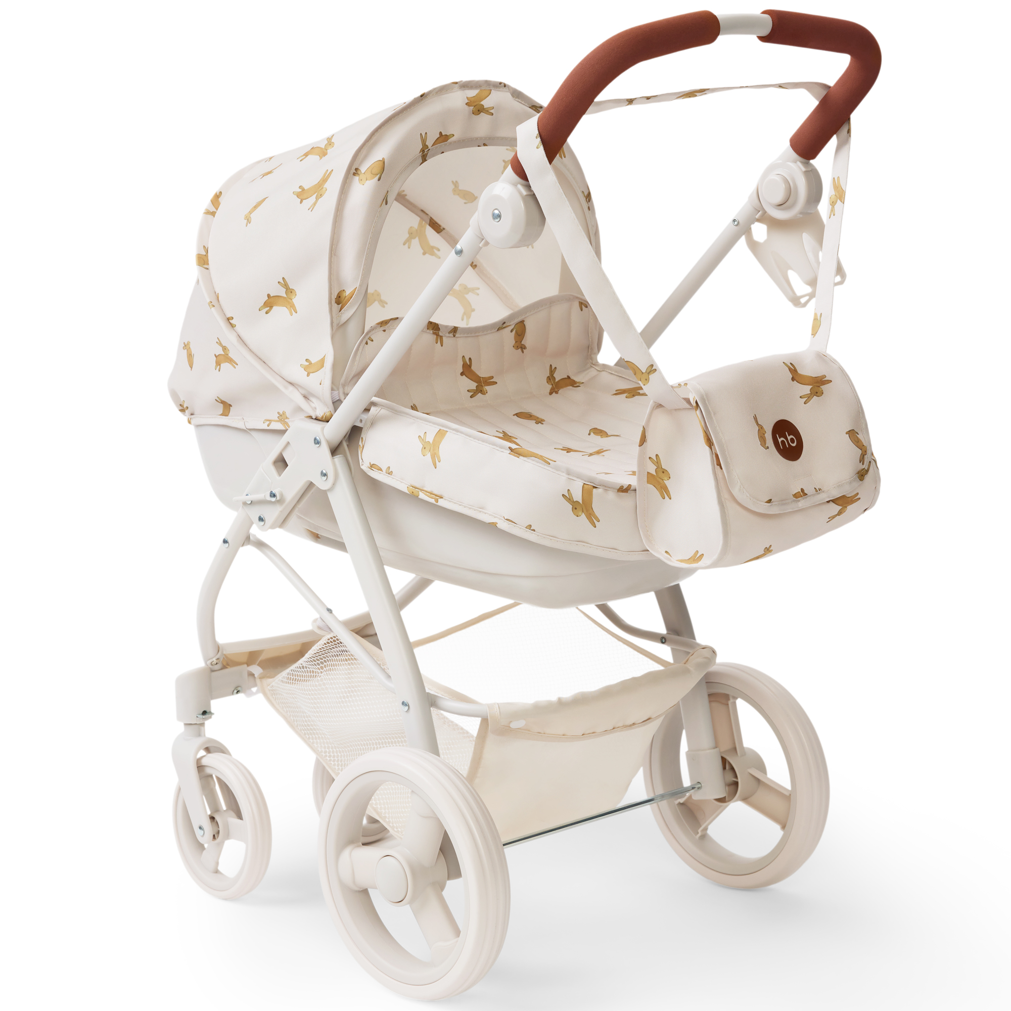 Коляска-люлька для кукол Happy Baby 331956_rabbits - фото 1