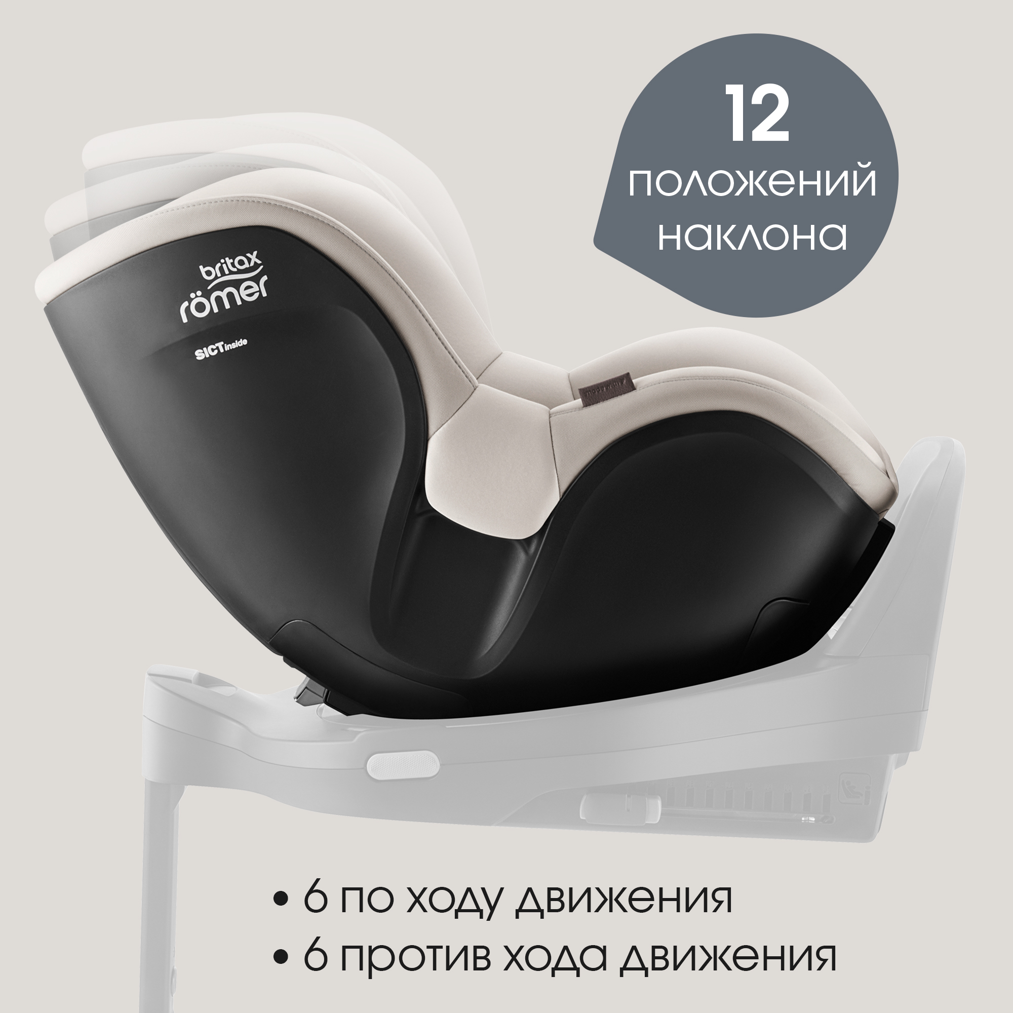 Автокресло Britax Roemer Dualfix 5Z Lux Soft Taupe 0+/1 (0-18 кг) бежевый - фото 5