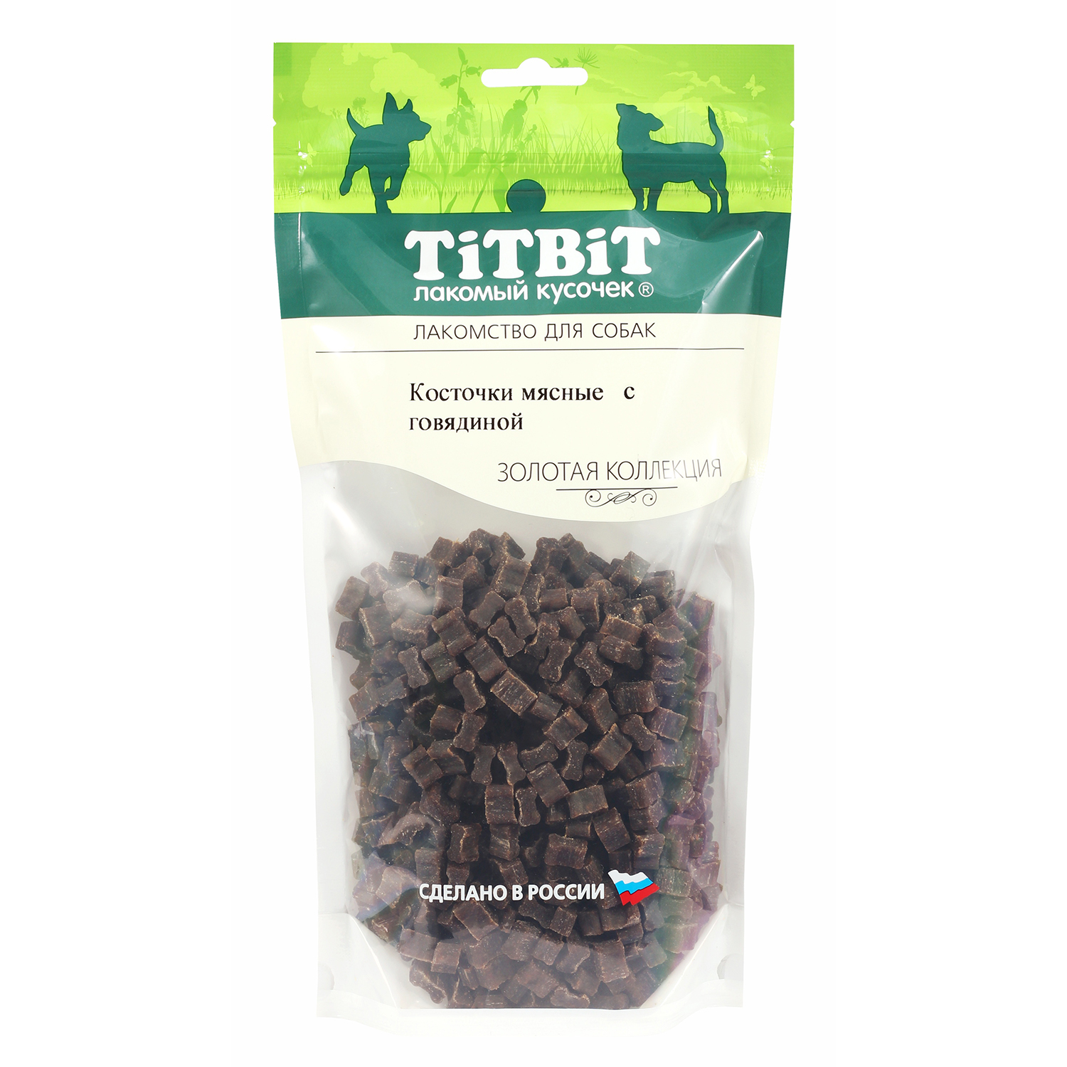 Косточки мясные для собак TITBIT 400г с говядиной Золотая коллекция - фото 1