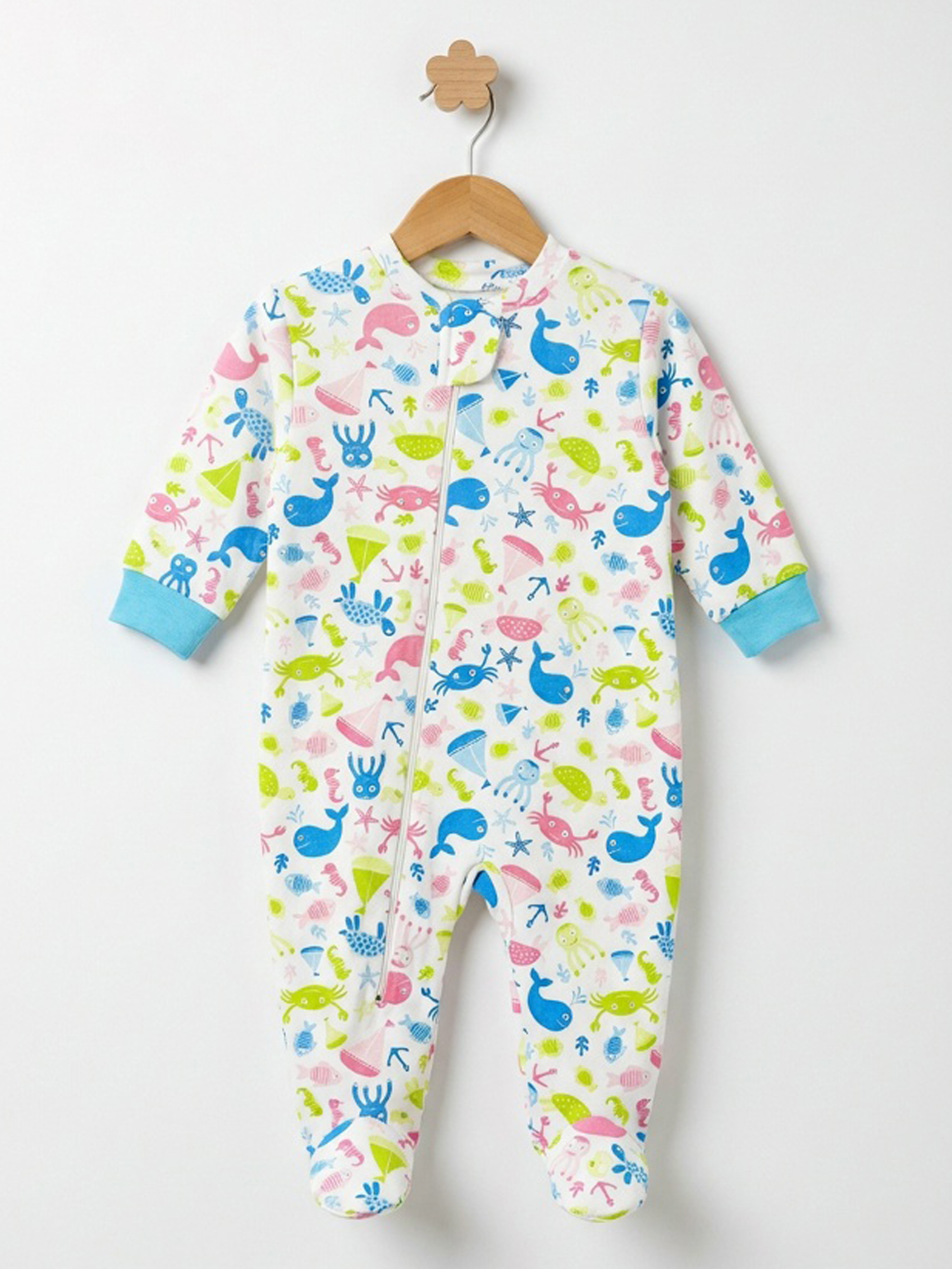 Изображение товара Комбинезон Рыжик для новорожденных на молнии 62-80 размер демисезонный хлопок Изображение товара Комбинезон Рыжик для новорожденных на молнии 62-80 размер демисезонный хлопок