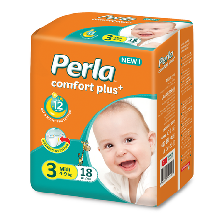 Подгузники Perla Eco 3 18 шт.