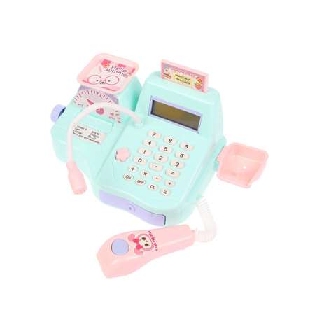 Игровой набор Наша Игрушка продукты, прилавок, касса, тележки и корзинки