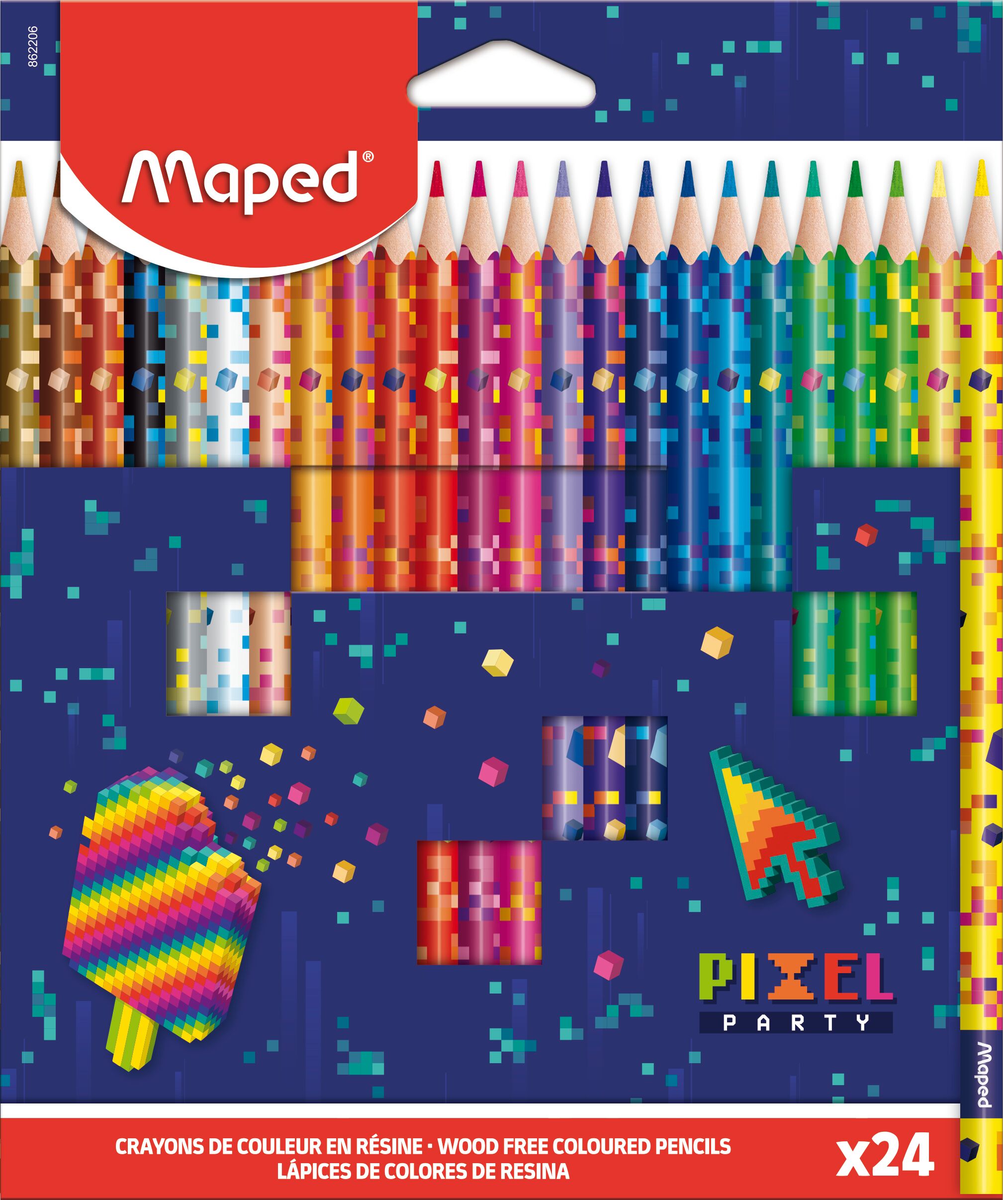 Карандаши цветные MAPED 24 шт. - фото 1