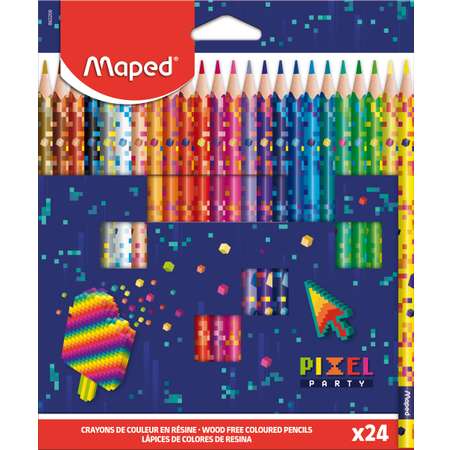 Карандаши цветные MAPED 24 шт.