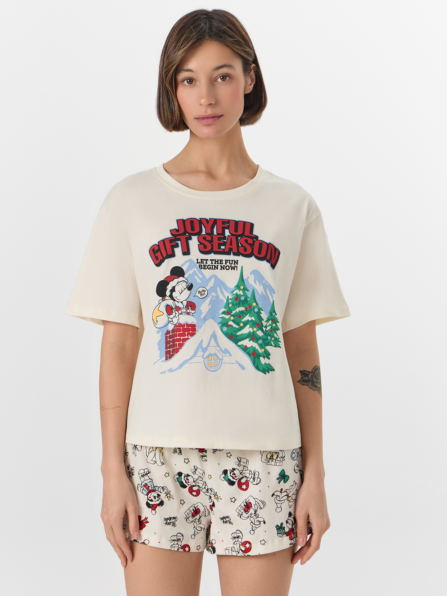 Пижама Mark Formelle (Марк Формэль) 592536/молочный +НГ рисунки на молочном - фото 3