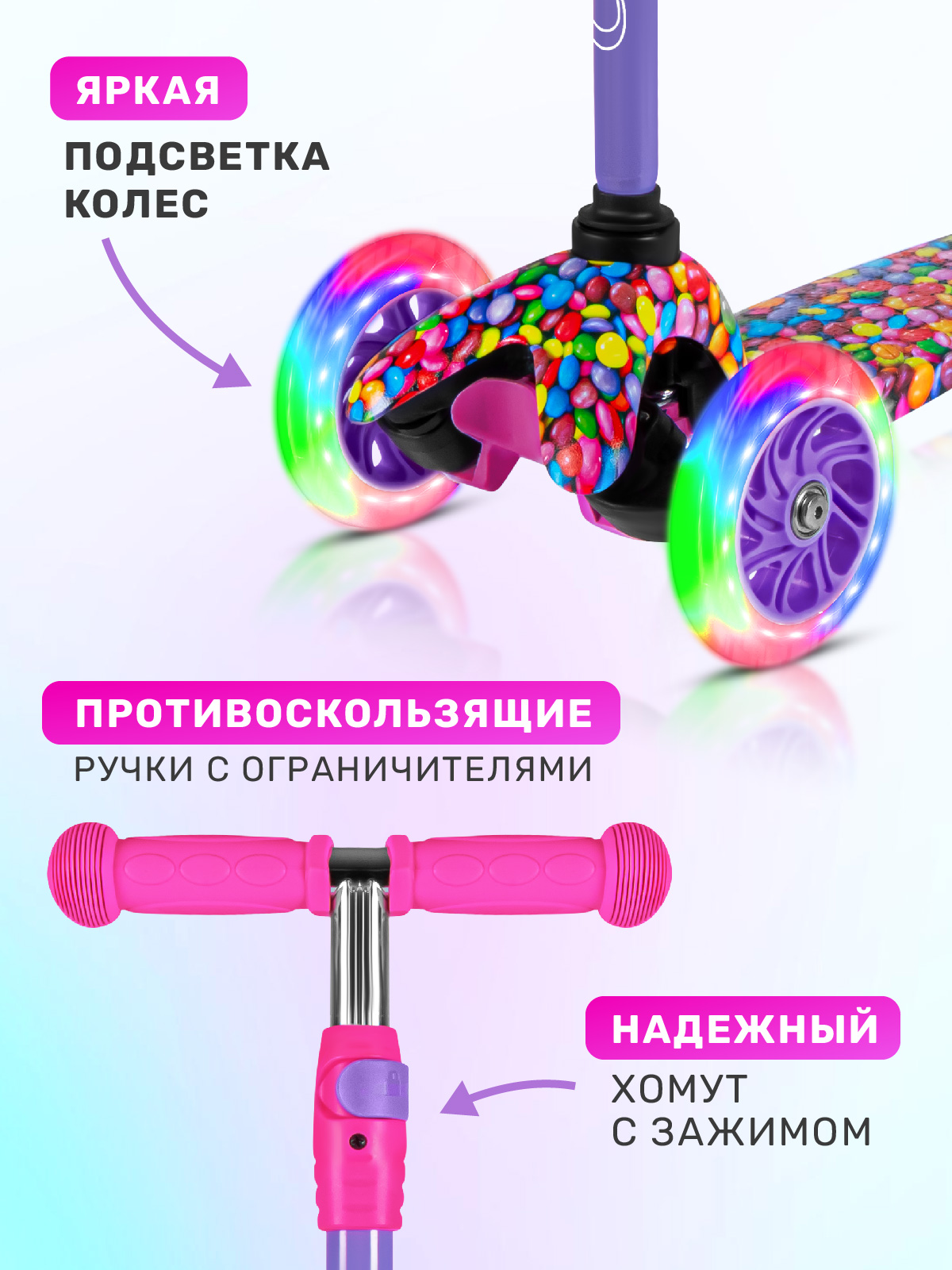 Самокат CITYRIDE трехколесный - фото 2