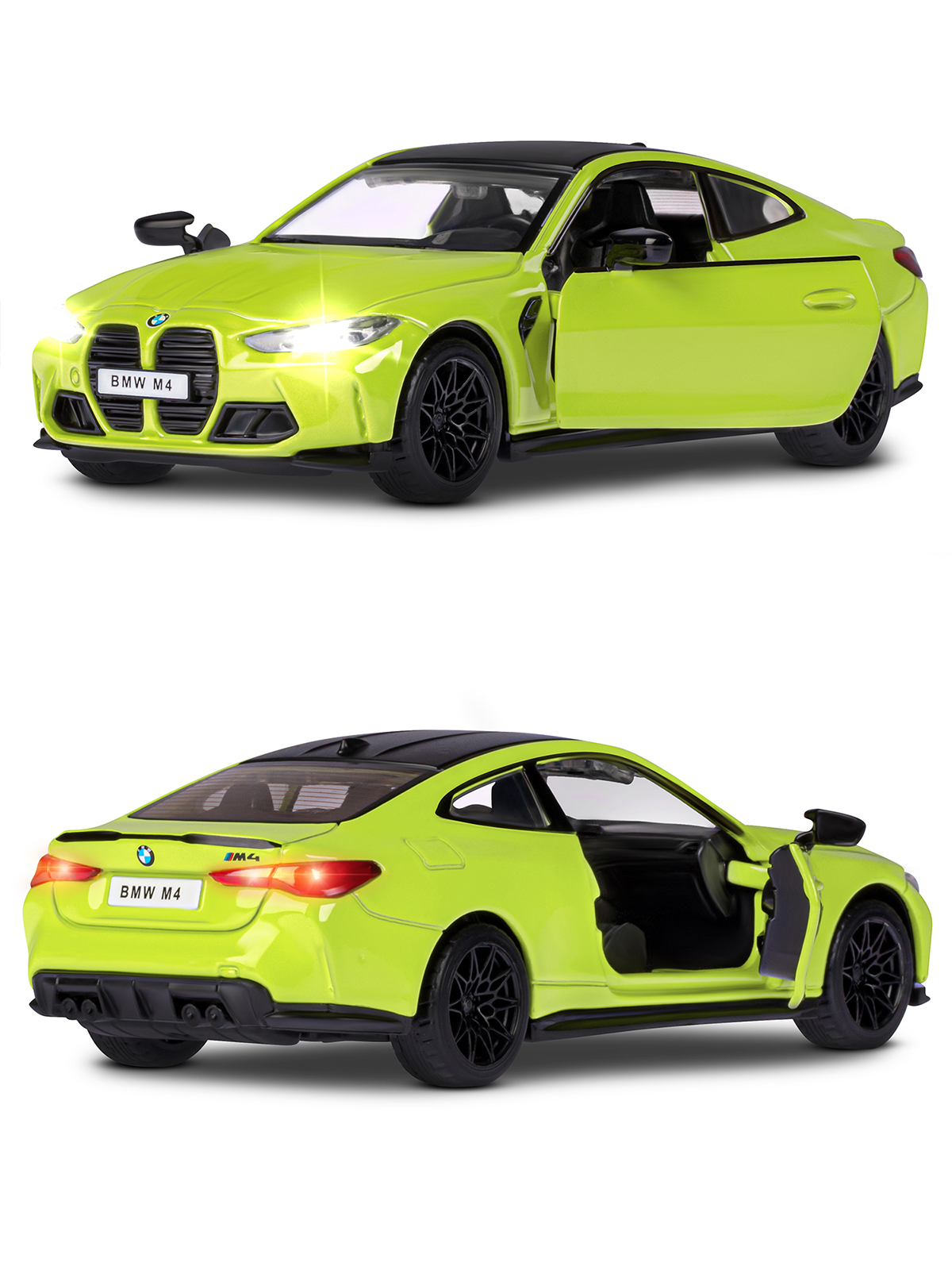 Автомобиль АВТОпанорама BMW M4 (G82) 1:32 JB1251595 - фото 12