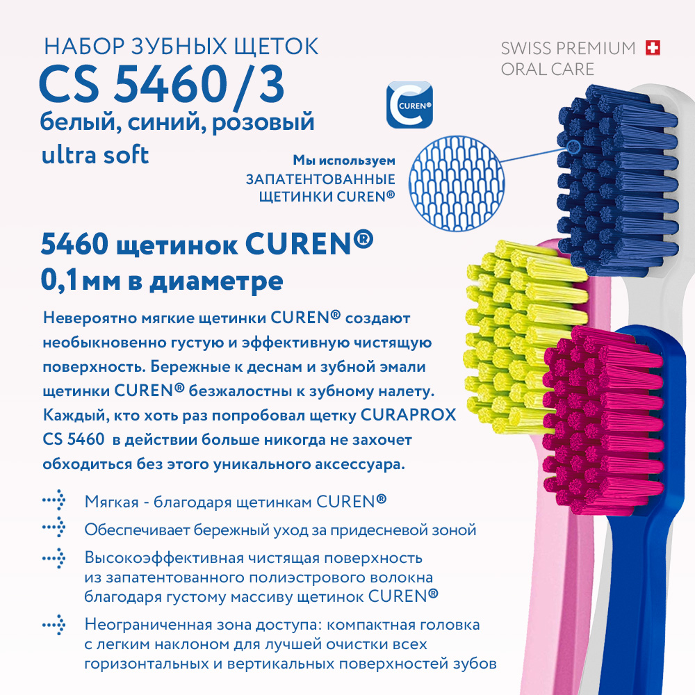 Зубная щетка классическая Curaprox 3 шт. - фото 6