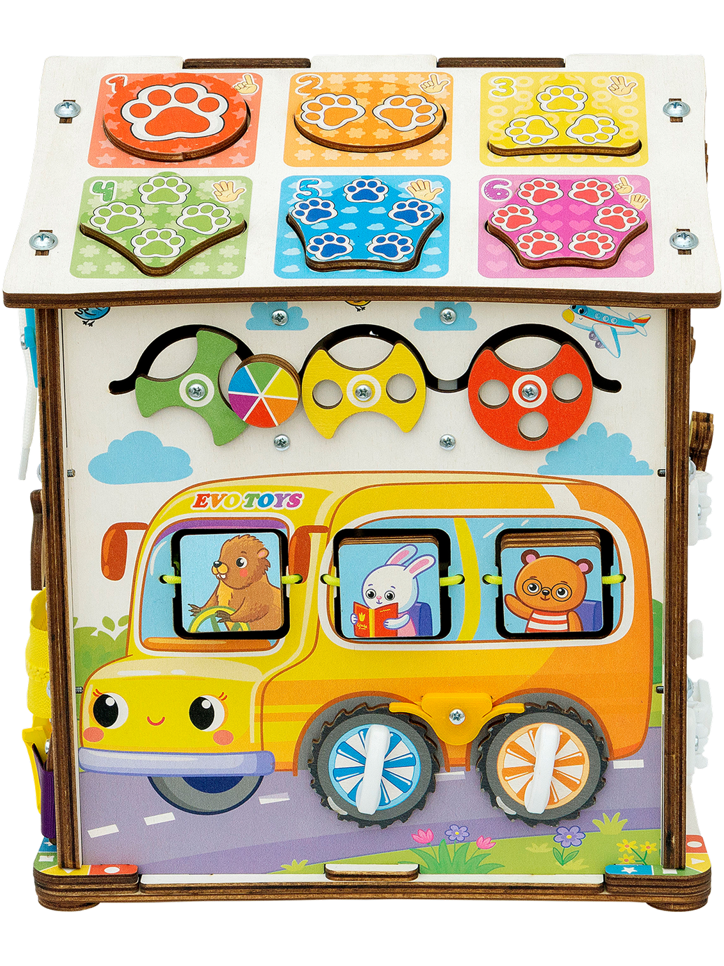 Игрушка Evotoys бизиборд Лапки - фото 34