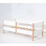 Кровать подростковая Wloo 160*80 (белый, береза)