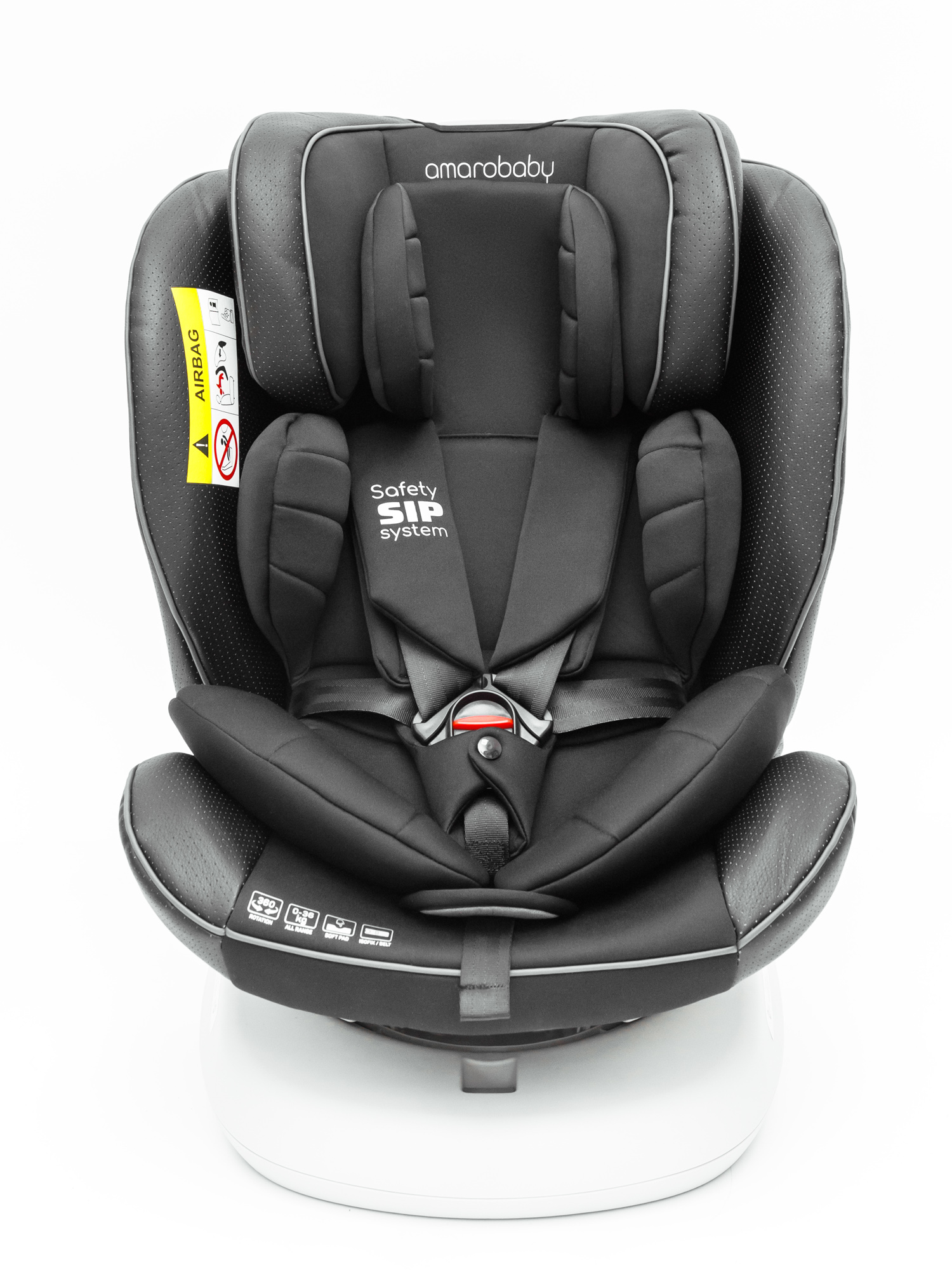 Автокресло Amarobaby Champion Isofix 0+/1/2/3 (0-36 кг) черный - фото 20