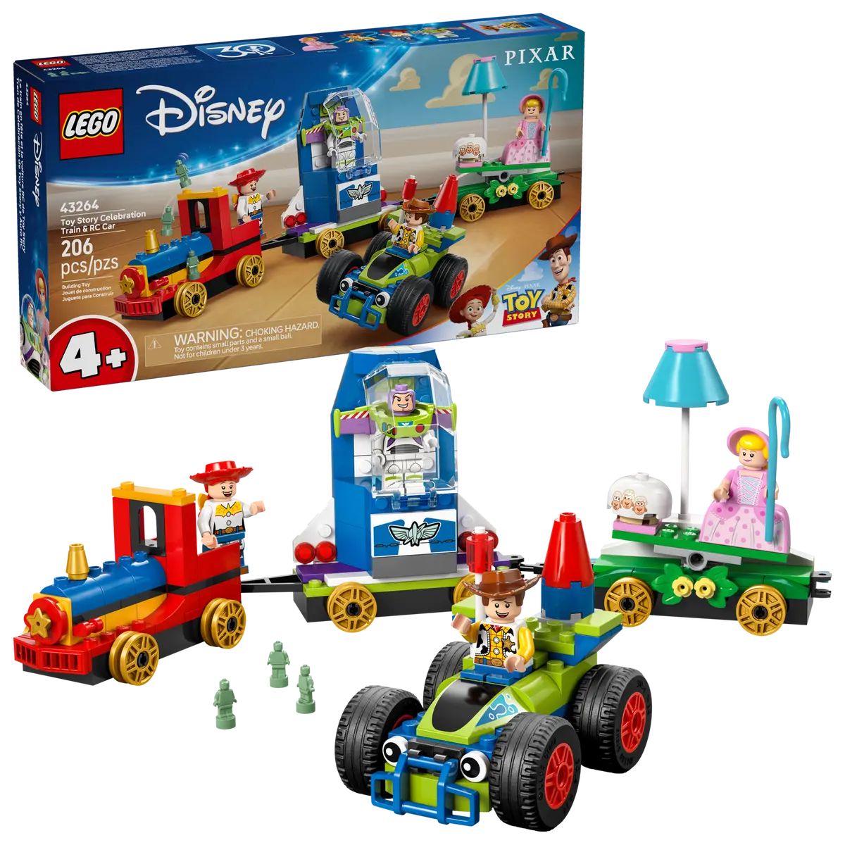 Конструктор LEGO Disney Праздничный поезд и машинка 206 дет. - фото 1