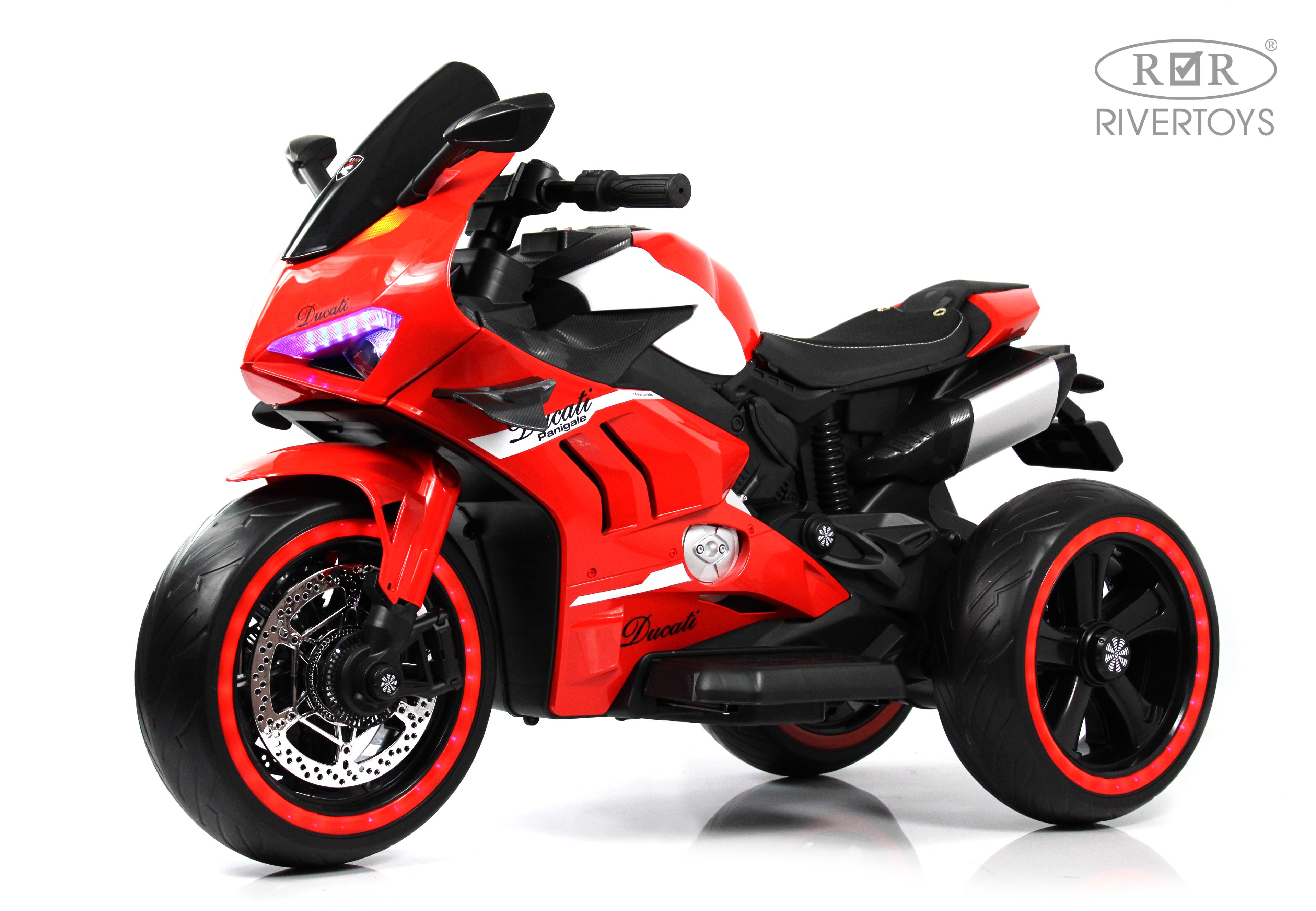 Электромотоцикл RIVERTOYS М777БХ-RED - фото 5
