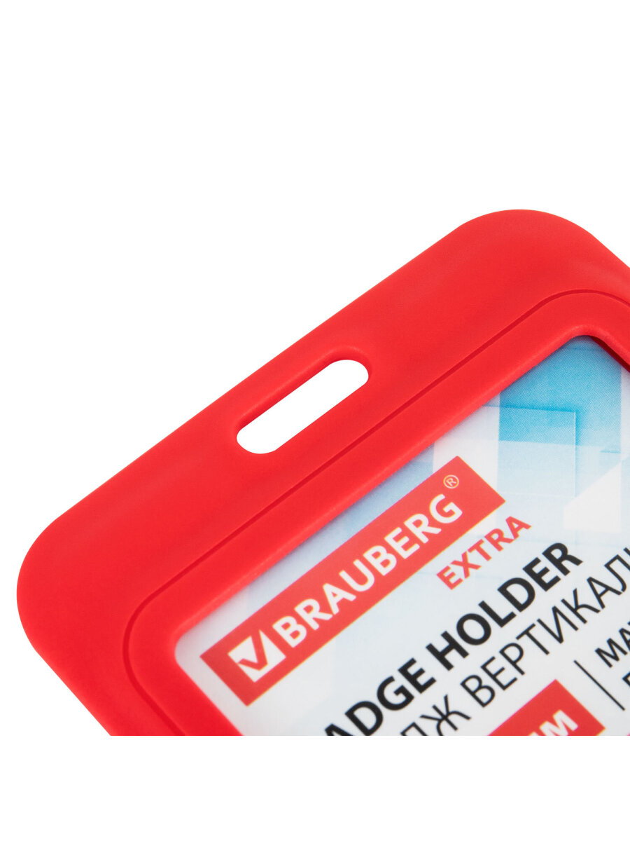 Бейдж Brauberg красный - фото 7