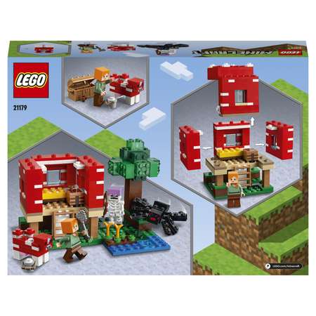 Конструктор LEGO Minecraft Грибной дом блочный