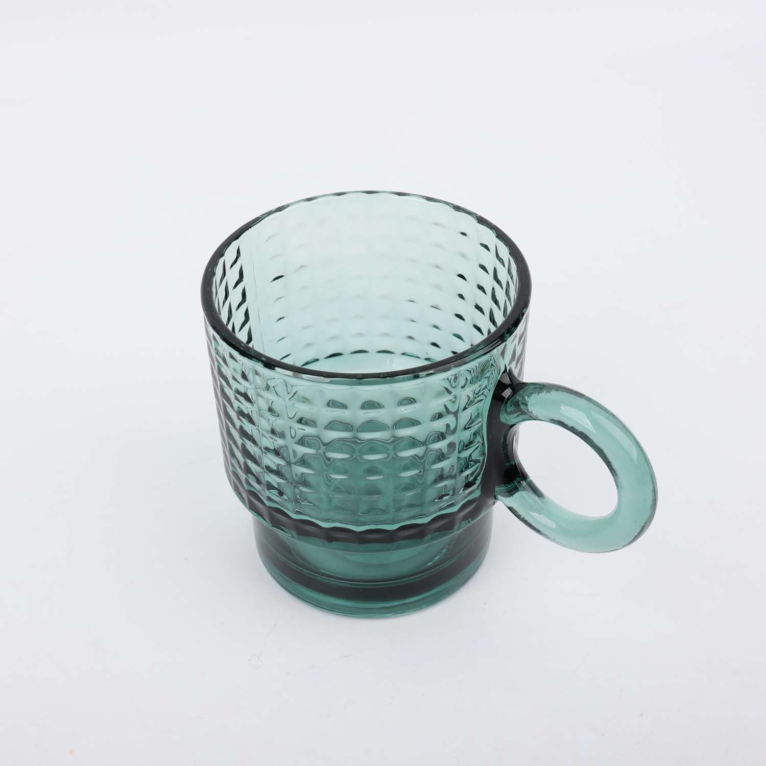 Кружка ё зеленое стекло - фото 2