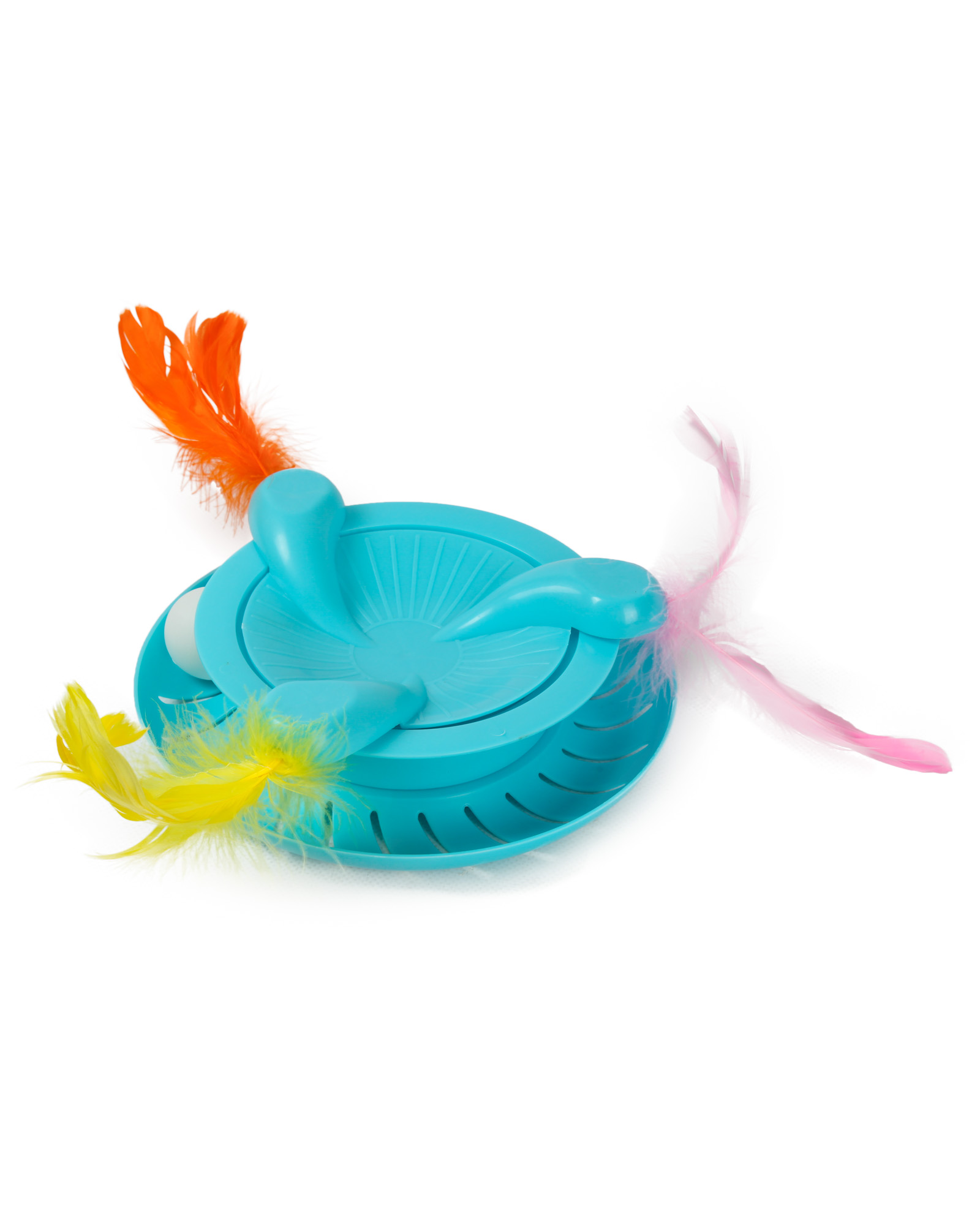 Игрушка для кошек Barbaks Фрисби с перьями 30*7 см - фото 4