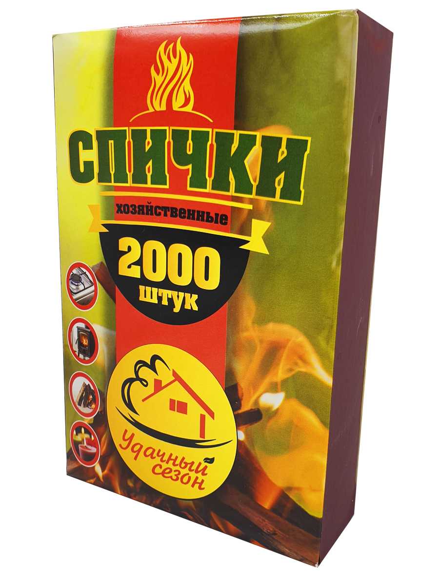 Удачный сезон Спички Хозяйственные нап.2000 SP103-2 - фото 1