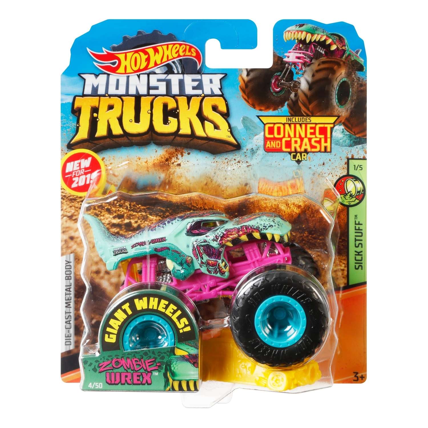 Автомобиль Hot Wheels Monster Trucks 1:64 в ассортименте FYJ44 - фото 21