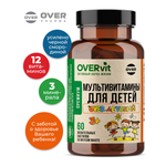 Витамины для детей OVER БАД мармеладные со вкусом манго 60 штук