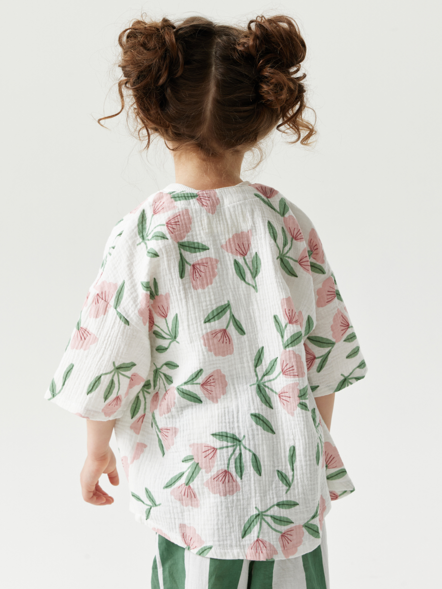 Рубашка Happy Baby 88130_pink-flower - фото 8