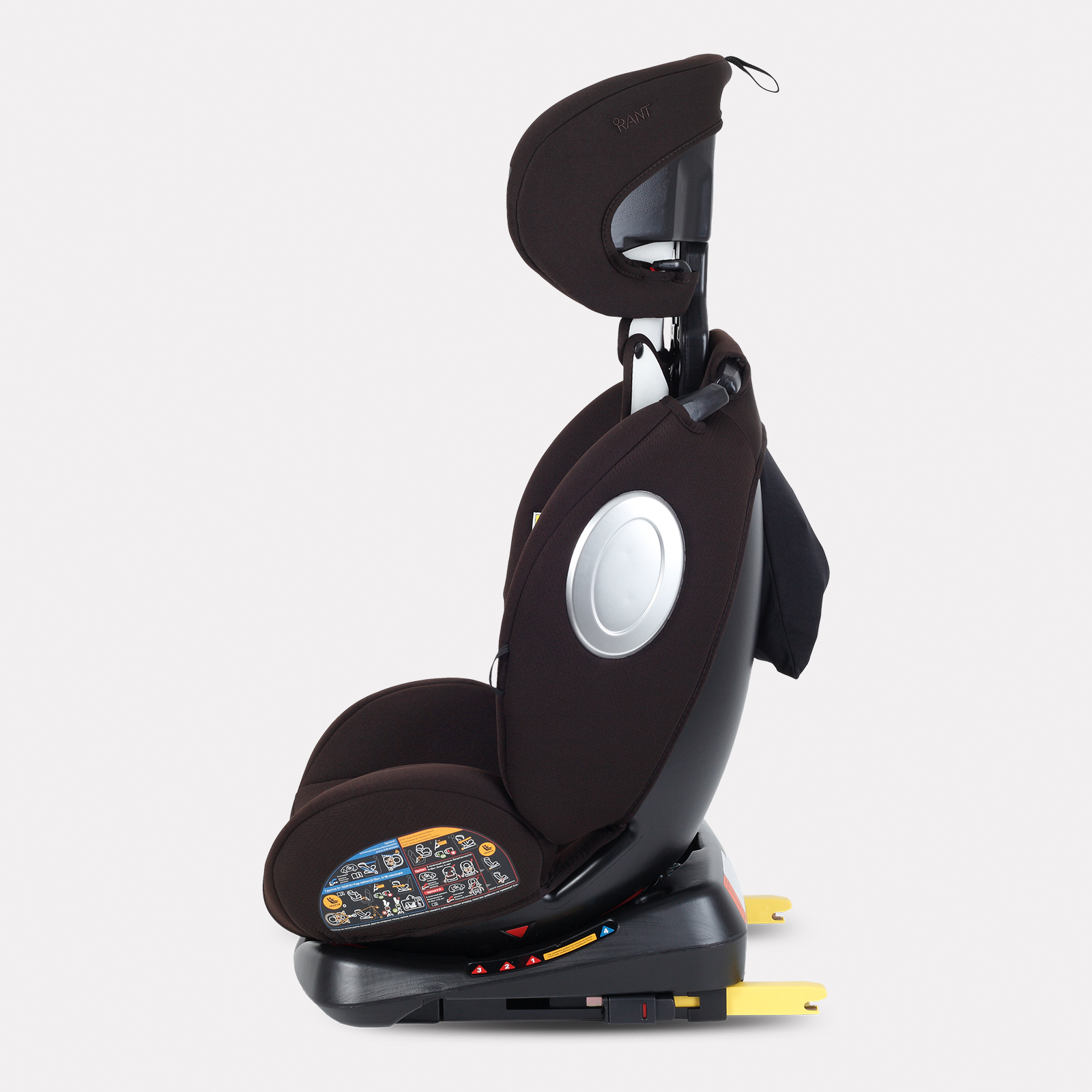 Автокресло Rant Basic Twist next isofix Isofix 0+/1/2/3 (0-36 кг) коричневый - фото 7