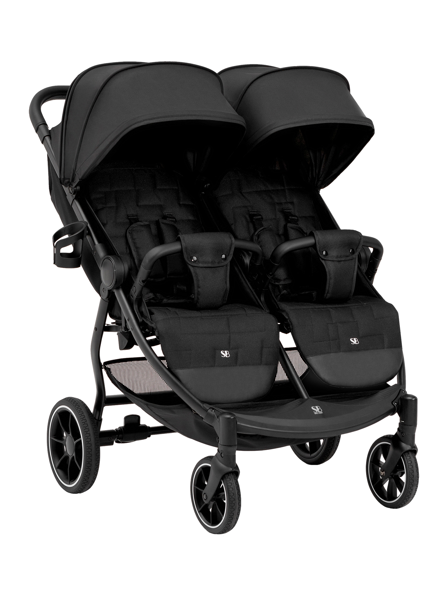 Коляска прогулочная для двойни Sweet Baby Donna Black черный - фото 14