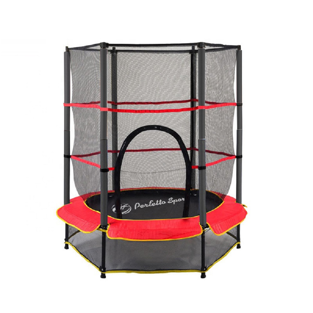 Батут каркасный Perfetto Sport с защитной cеткой 5ft диаметр 1,4 м зелёный - фото 5