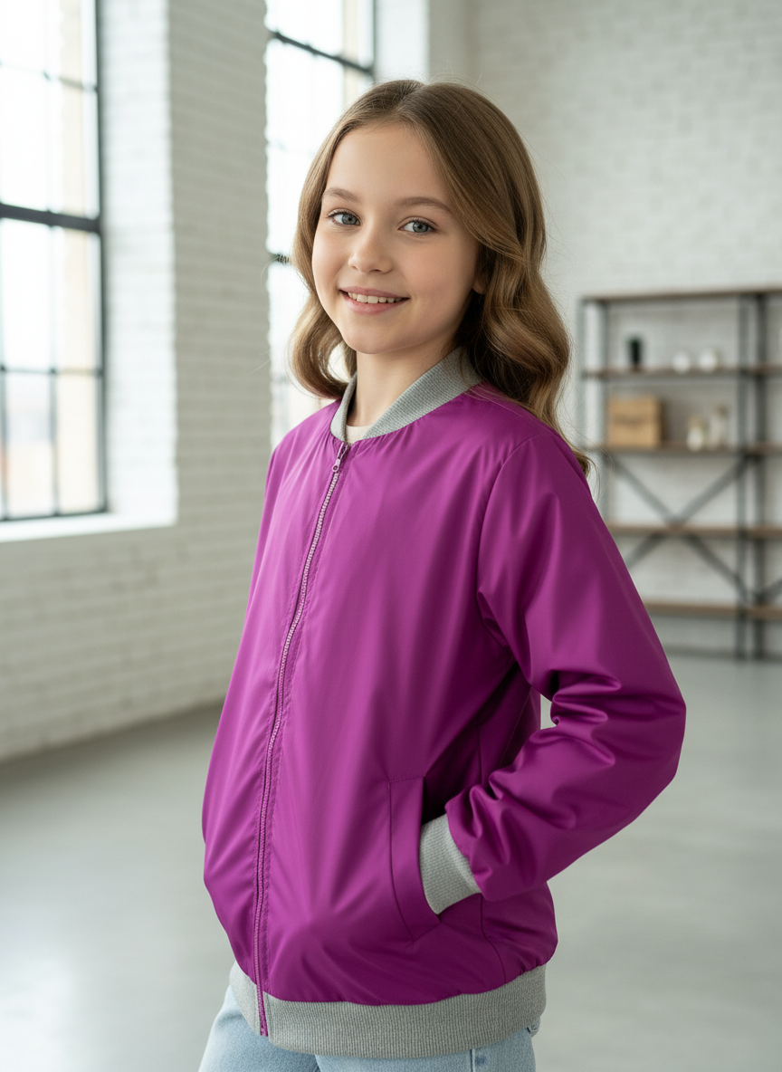 Изображение товара Бомбер Arctic kids 116 ветровка для девочки водонепроницаемая демисезонная Изображение товара Бомбер Arctic kids 116 ветровка для девочки водонепроницаемая демисезонная