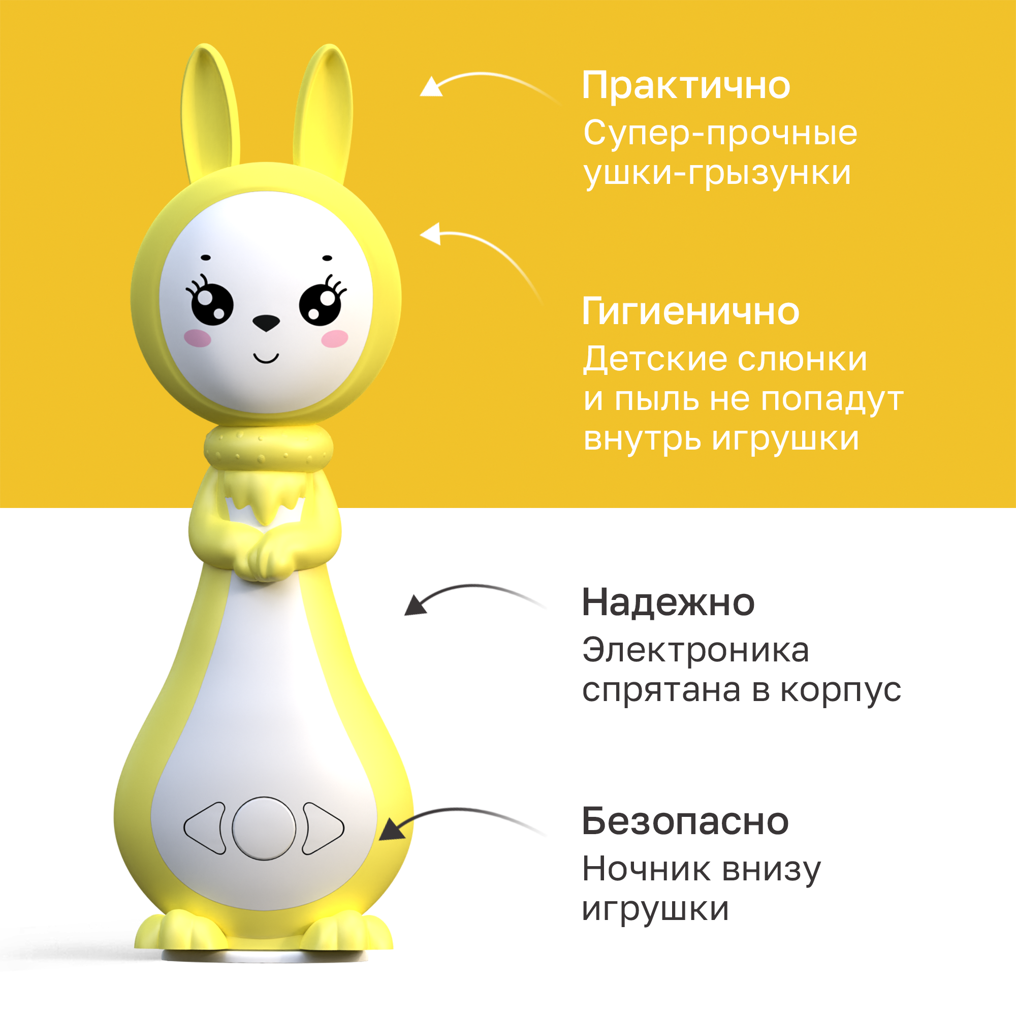 Игрушка BertToys Зайчик Няня - фото 2