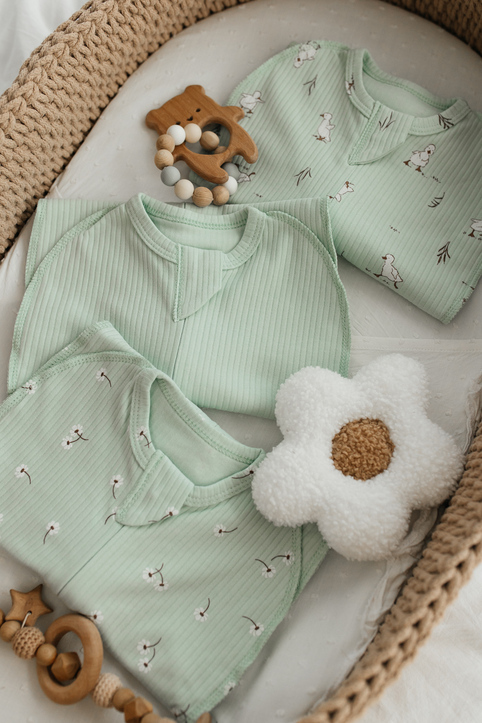 Конверт пеленальный (кокон) TOPOTUSHKI бирюзовый - фото 6