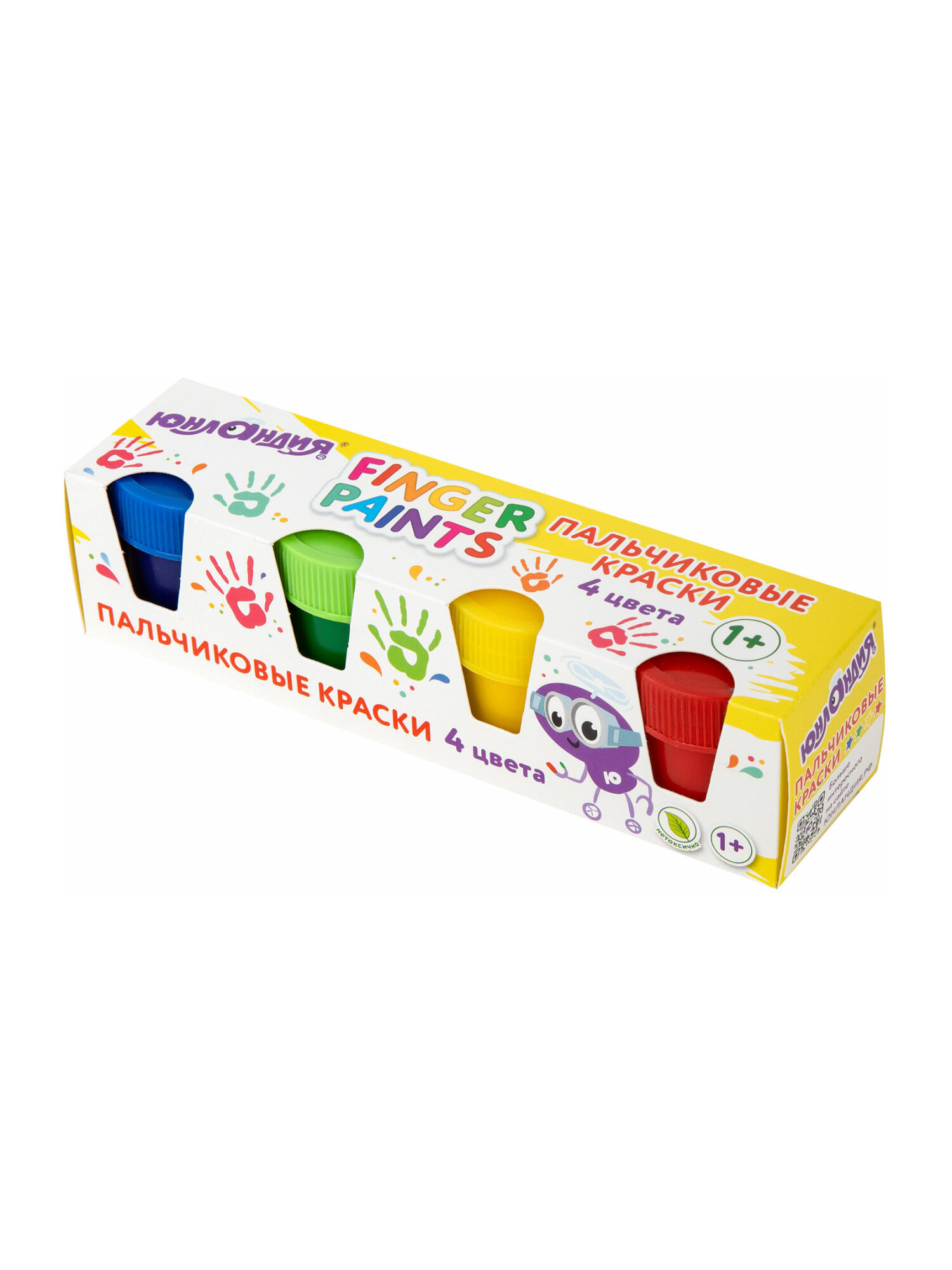 Краски пальчиковые Юнландия 4 цв. - фото 13