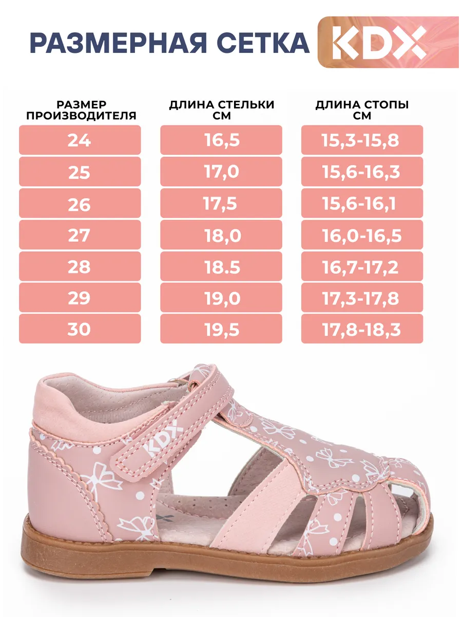 Сандалии KDX FL-26 pink - фото 5