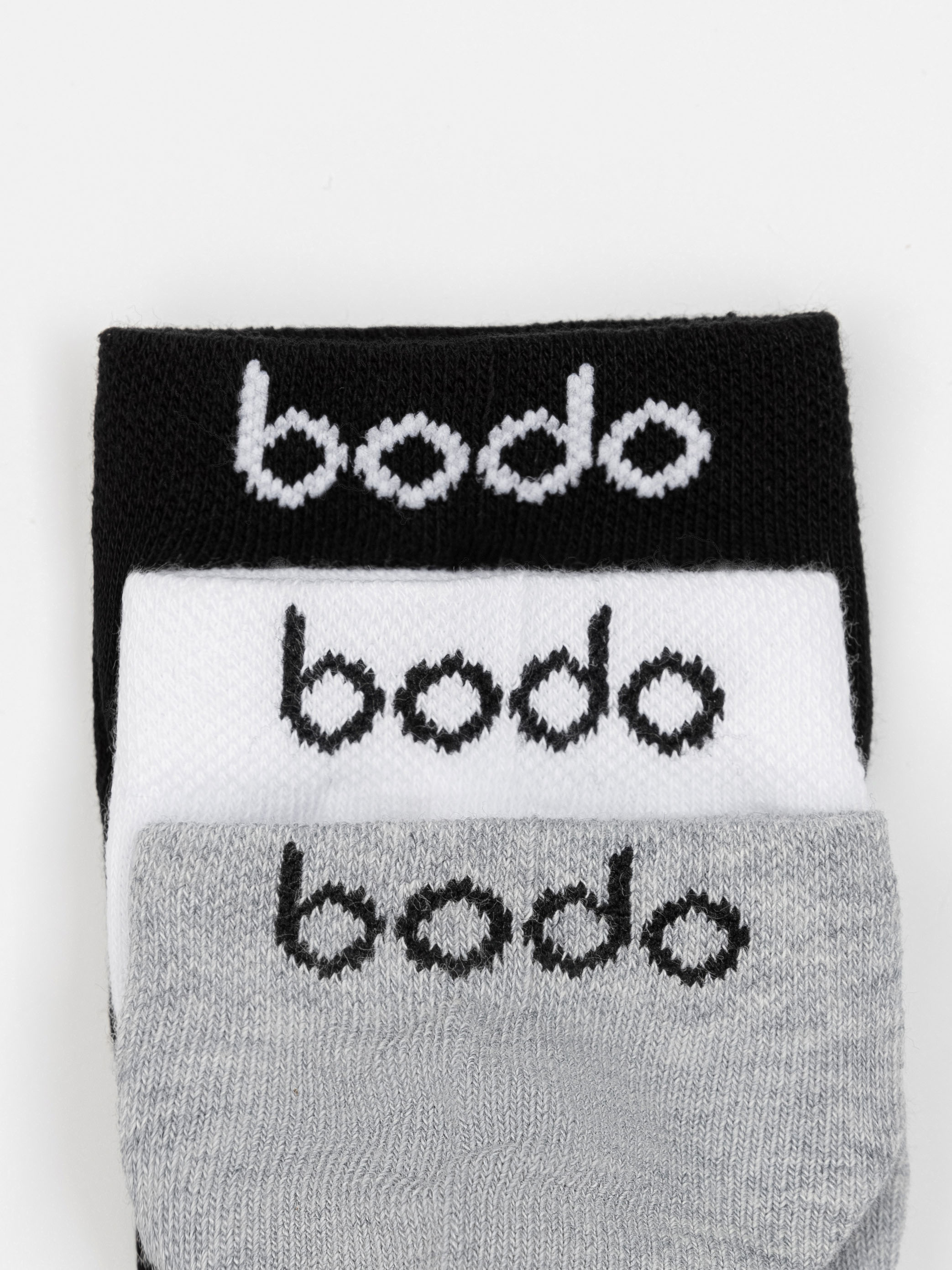 Носки 3 пары Bodo 26-6MUM_черный/белый/серый - фото 3