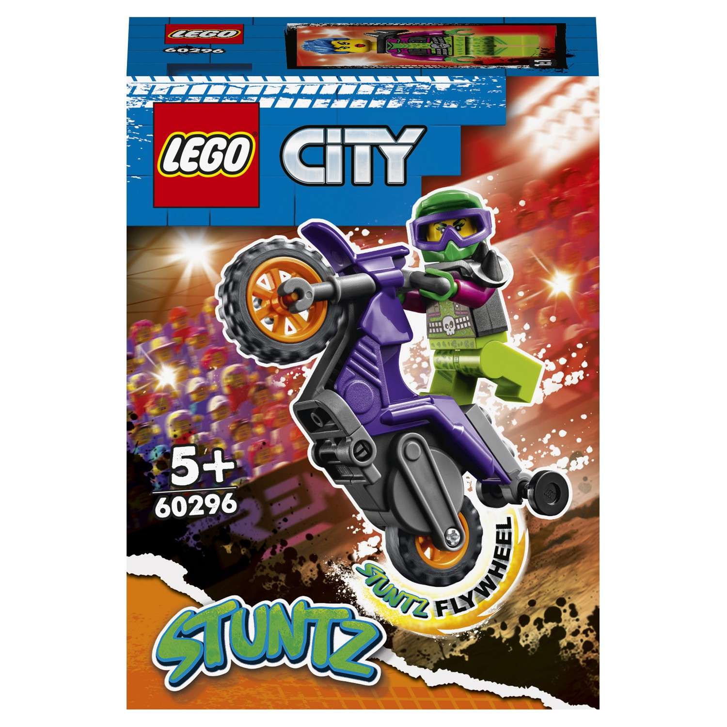 Конструктор LEGO City Wheelie Stunt Bike блочный - фото 2