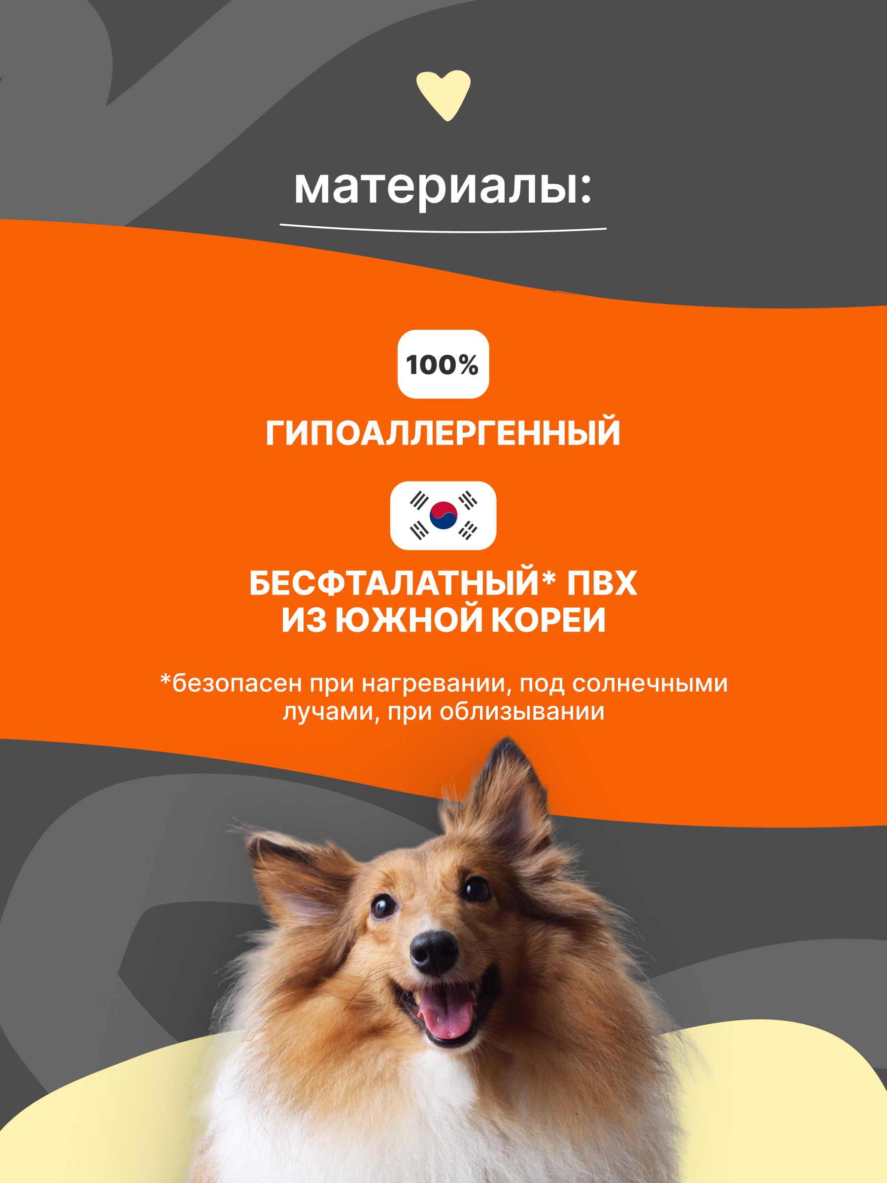 Моющийся ковер для собак в гостиную Dfang Темно серый 180х140х0,7 см - фото 6