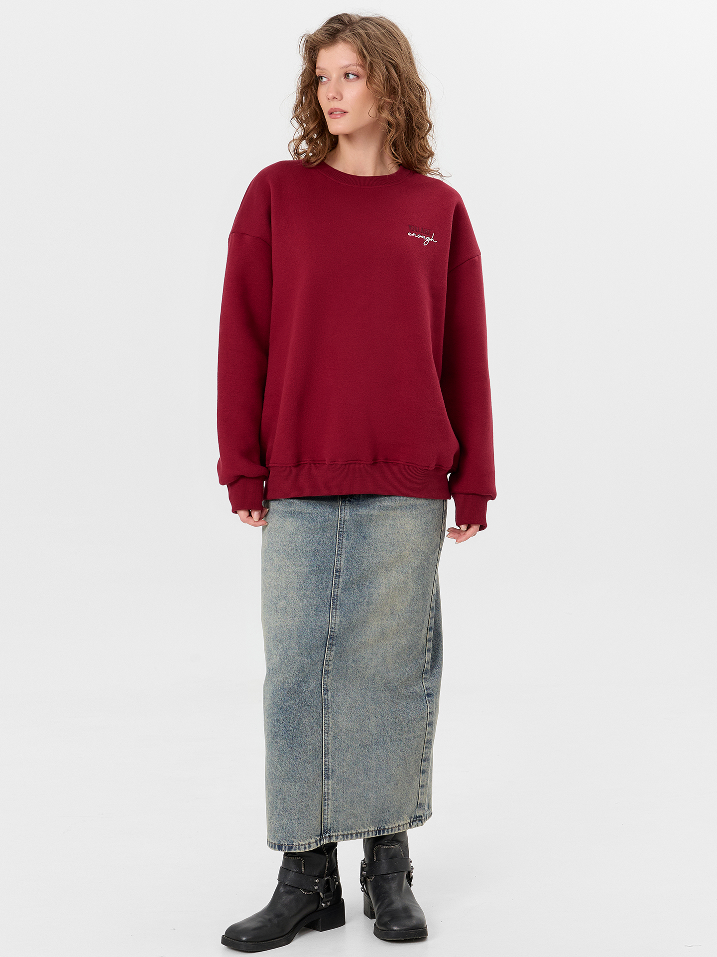 Свитшот Mark Formelle (Марк Формэль) 122887/1/бордо - фото 3