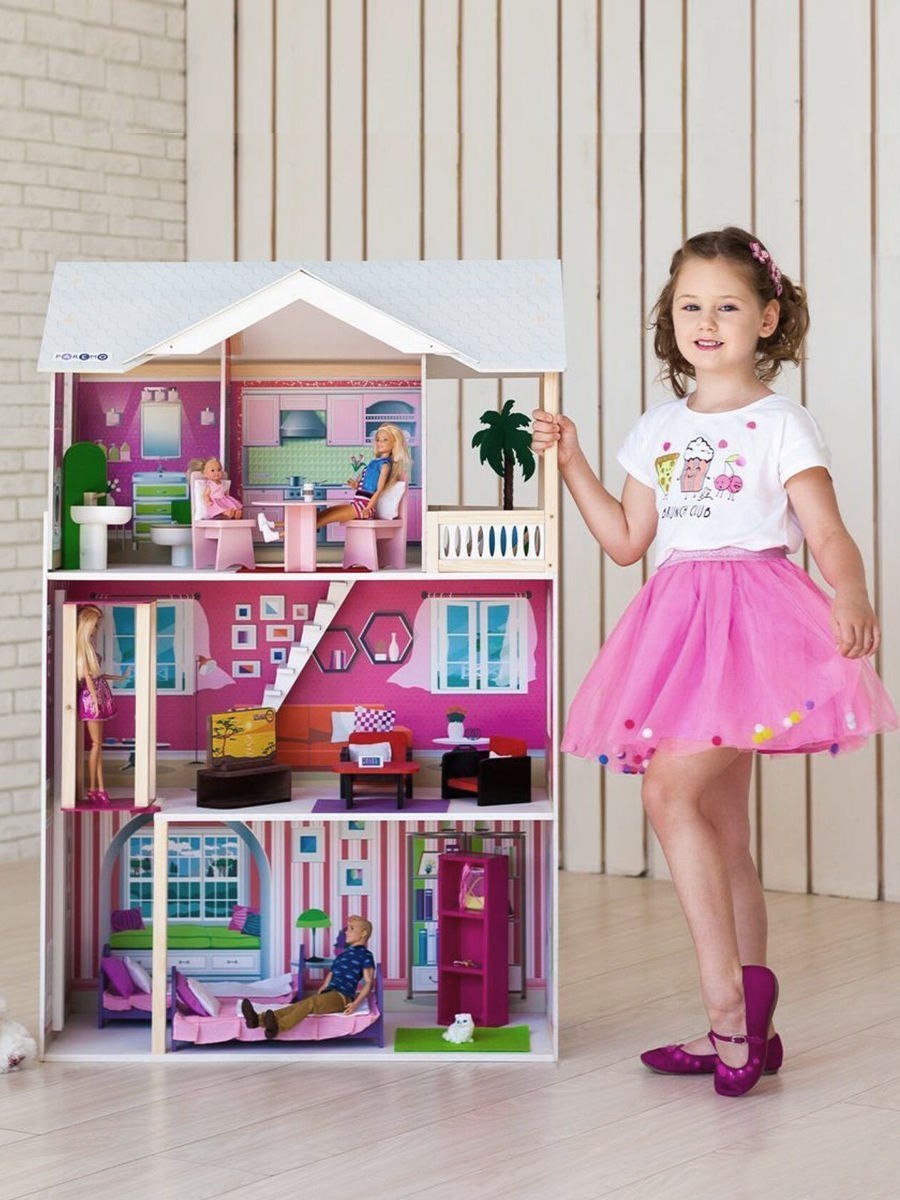 Домик для кукол PAREMO 121 см с мебелью PD318-15 - фото 2