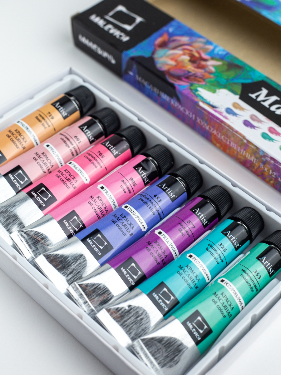 Краски масляные Малевичъ 8 цв. - фото 2