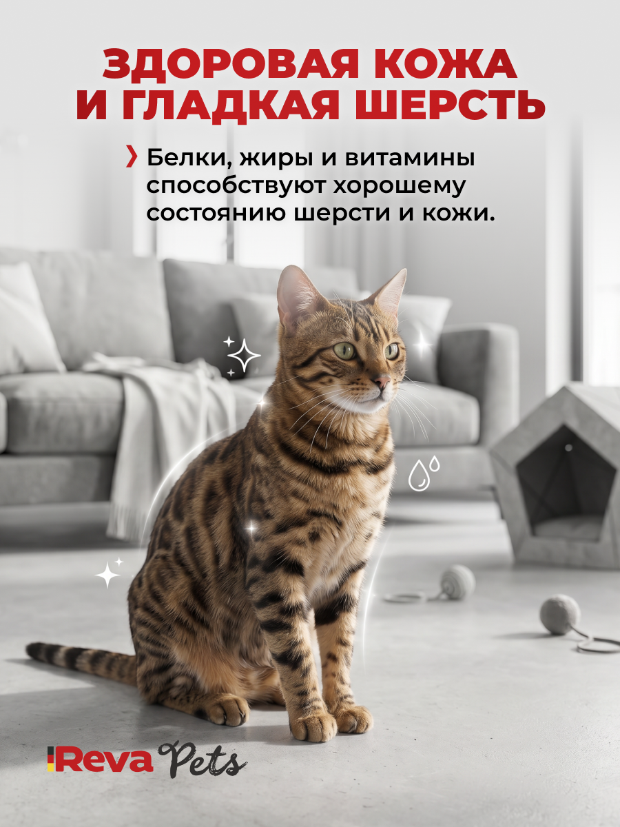 Корм для кошек Reva Care сухой полнорационный для всех пород ассорти 1,5 кг - фото 8