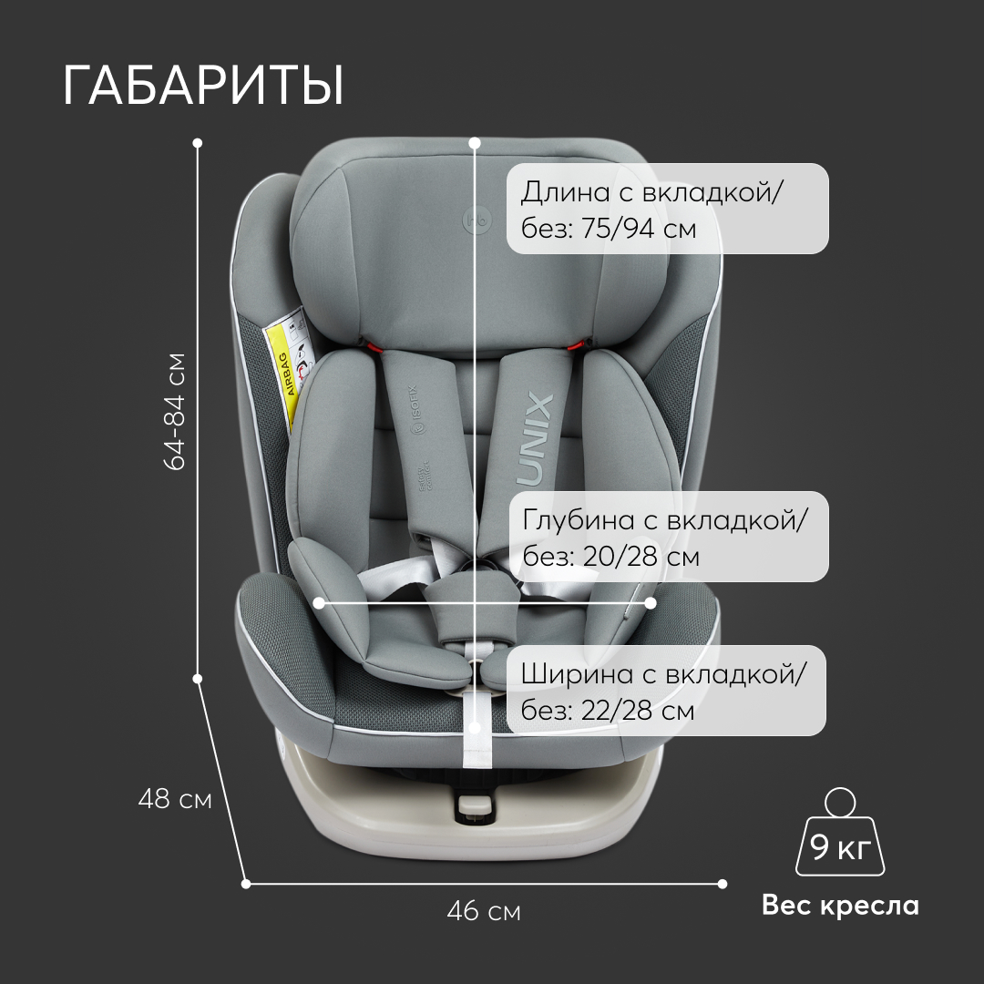 Автокресло Happy Baby Unix Isofix 0+/1/2/3 (0-36 кг) - фото 10