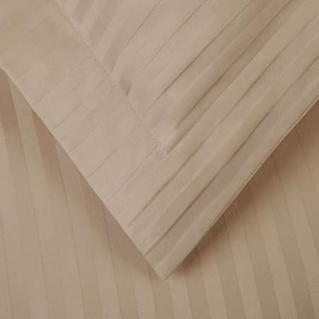 Постельное белье Arya Home Collection 2 спальное Евро 200x220 VIP страйп сатин
