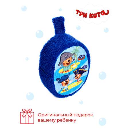 Мочалка Три кота Пиратики