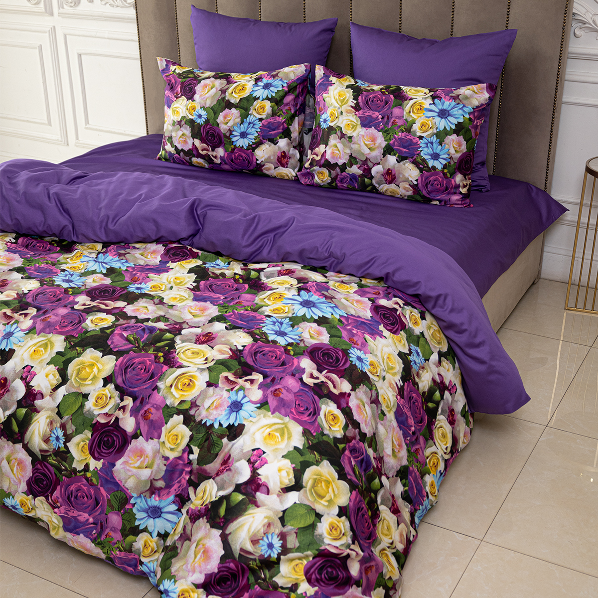 Комплект постельного белья SORRENTO DELUXE Малифисента евро 4 наволочки рис.3920-1+3637а-1 - фото 14