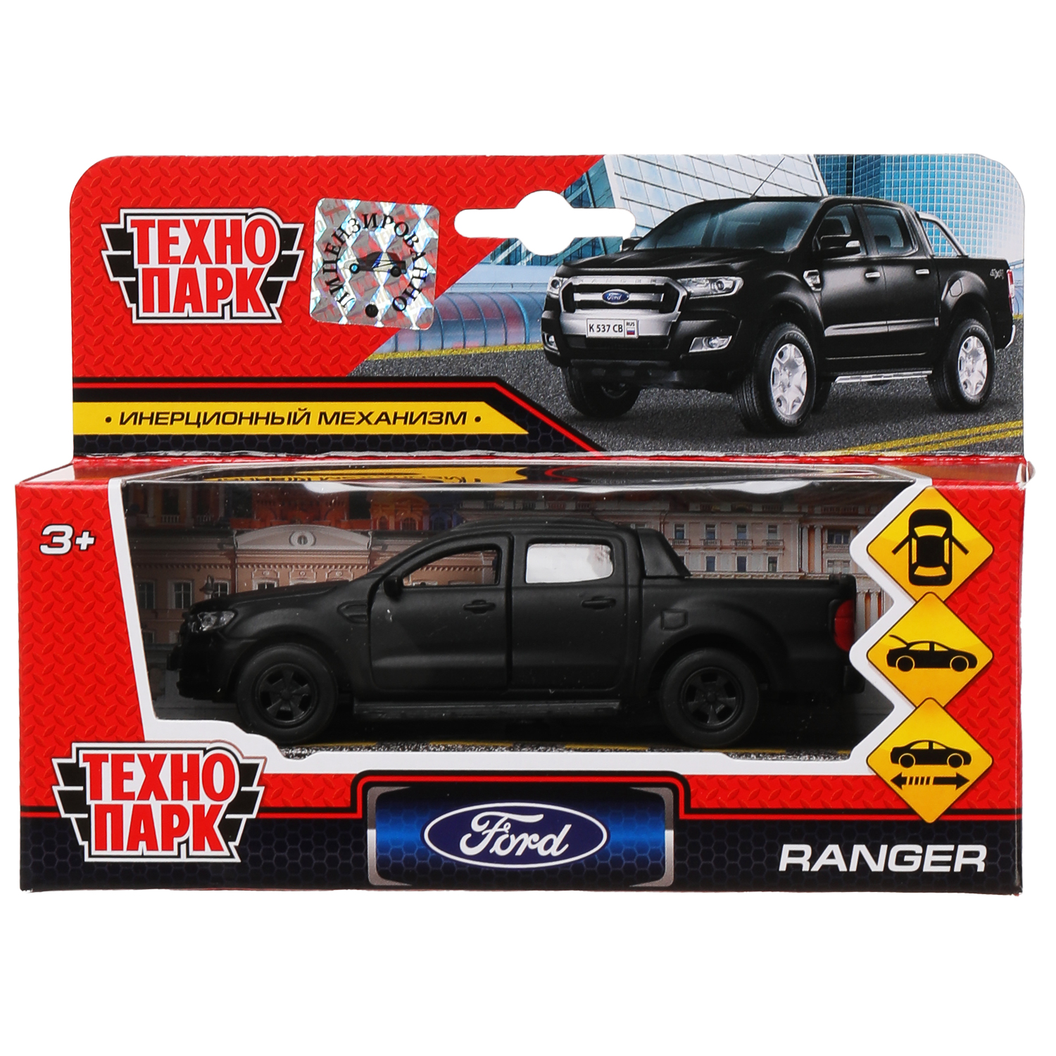 Автомобиль Технопарк Ford черный 312428 - фото 2