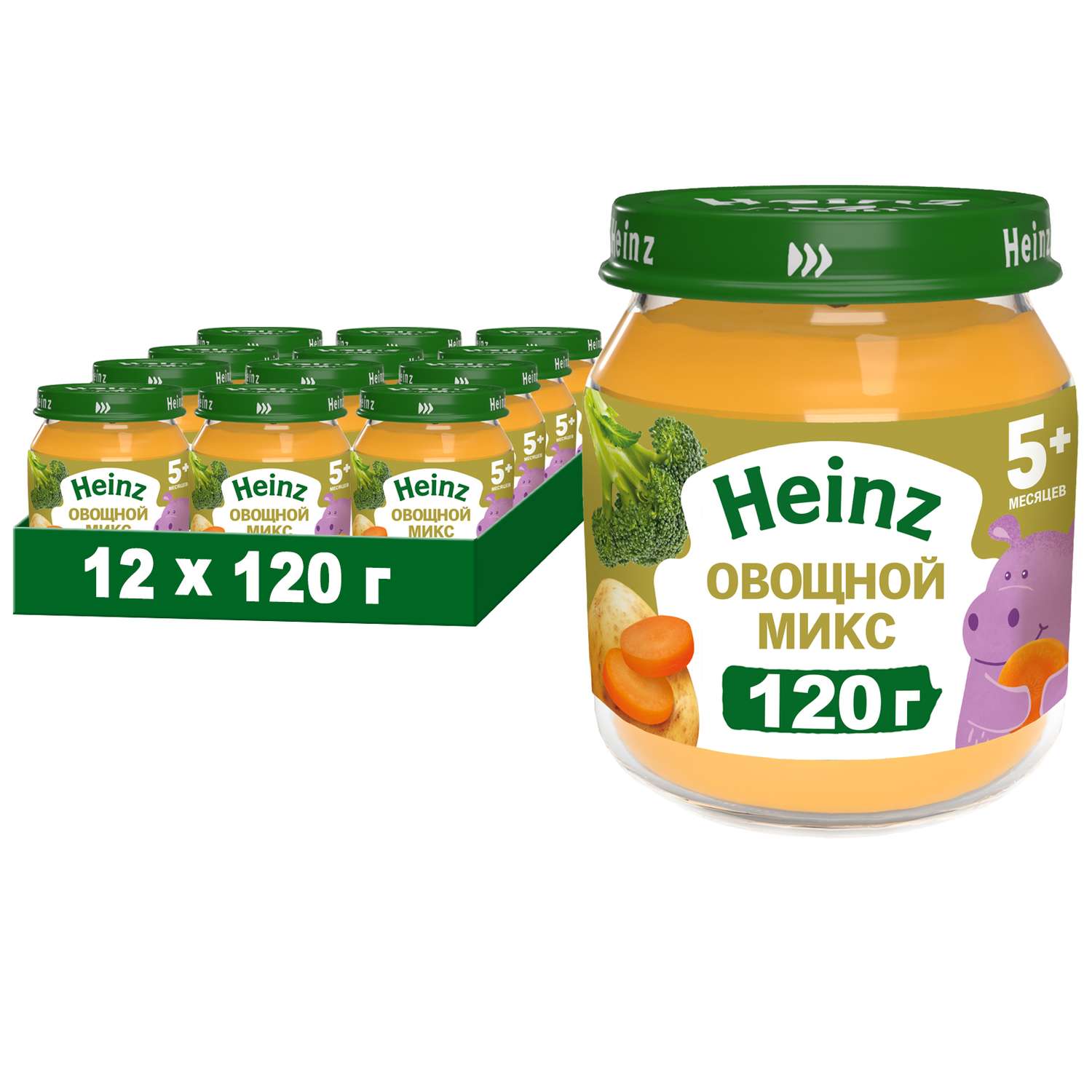 Пюре Heinz овощной микс 120г с 5месяцев - фото 11