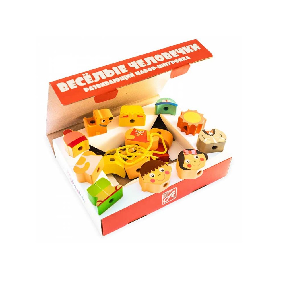 Игрушка Анданте шнуровка Веселые человечки - фото 2