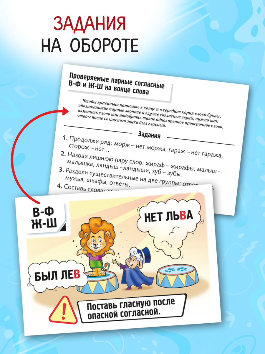 Правила русского языка в картинках-32 карточки - фото 5