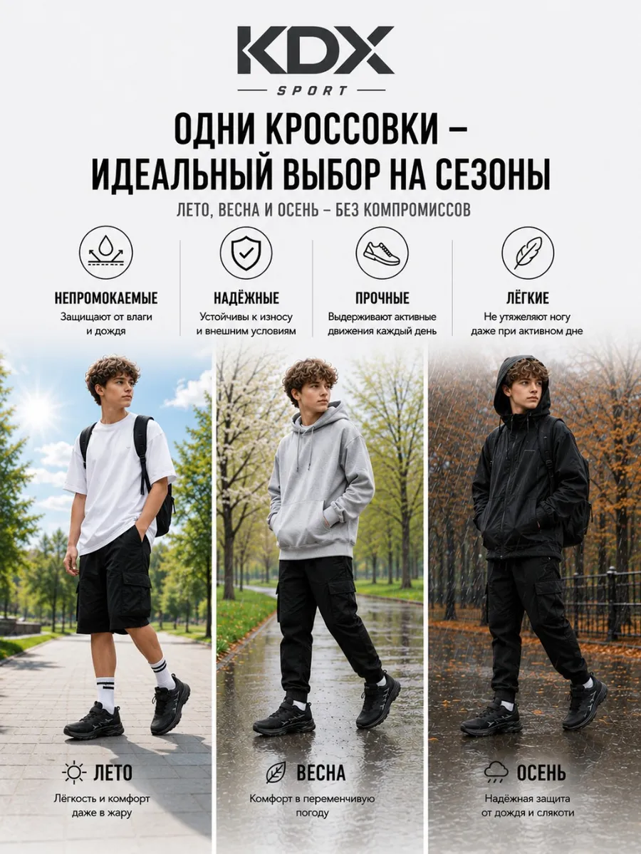 Кроссовки KDX KL-21 black - фото 6