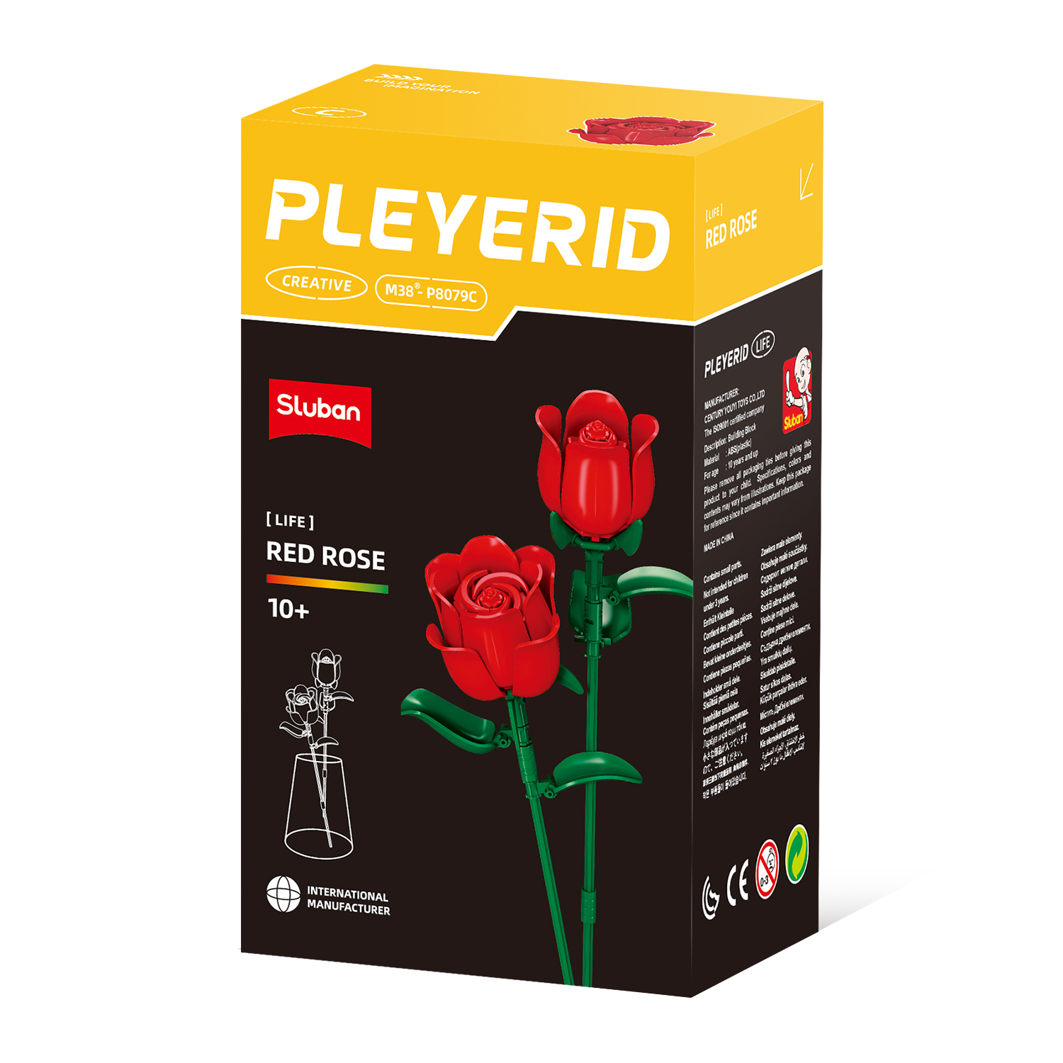 Конструктор SLUBAN Красные Розы - фото 1